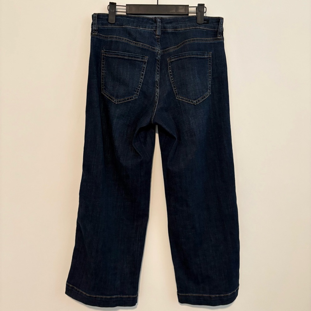 Liverpool Los Angeles Velvet Trim Wide Leg Jeans NWT - Picture 6 of 9